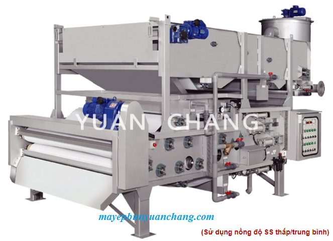 Máy ép bùn 03 băng tải TB3 Series Hãng Yuanchang / Đài Loan